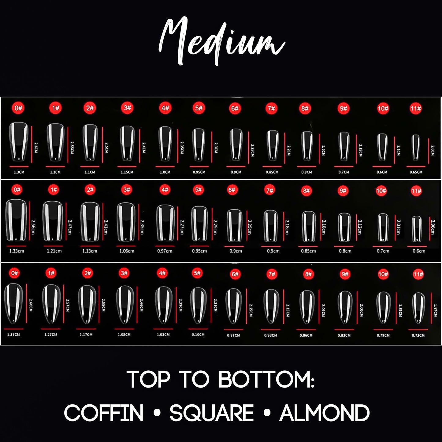 M Square Full Coverage Nail Tips