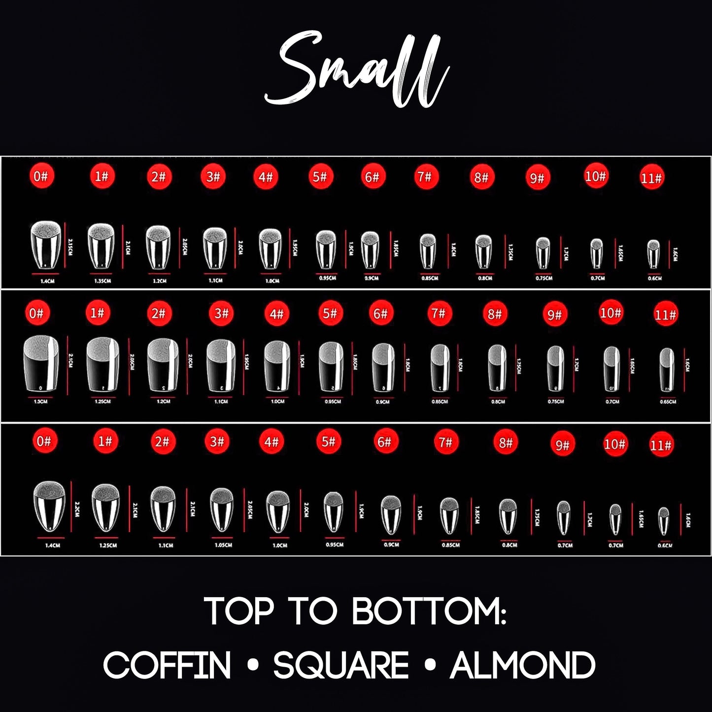 S Square Full Coverage Nail Tips