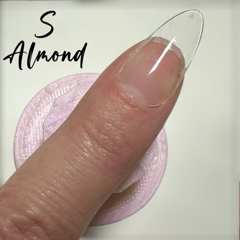 S Almond Full Coverage Nail Tips
