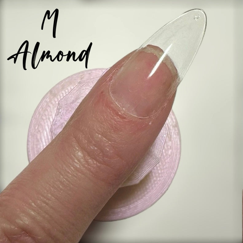 M Almond Full Coverage Nail Tips