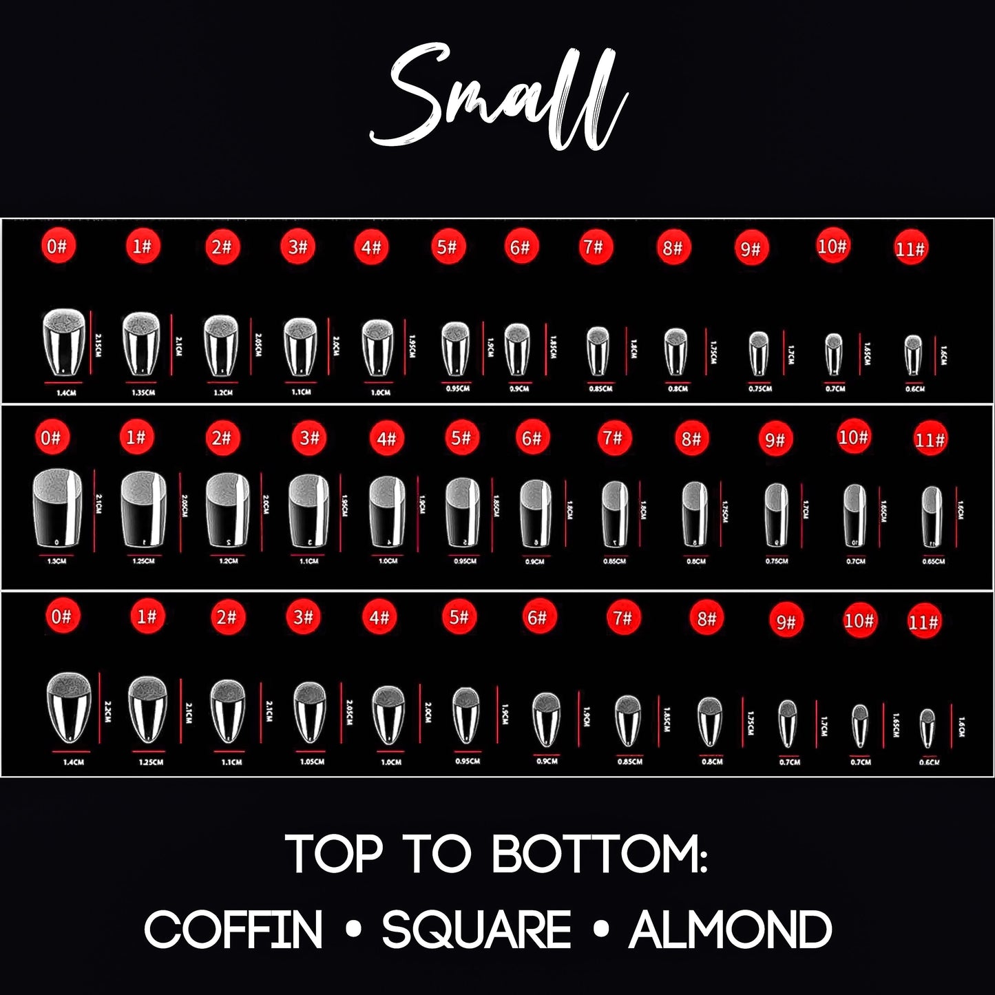 S Coffin Full Coverage Nail Tips